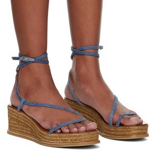 Heel measures approximately 60mm/ 2.35 inches
- denim size 39/ US 9